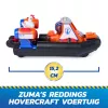 PAW Patrol: Search & Rescue, Zuma Rescue Hovercraft veículo aquático com 2 figuras, barco de brincar com ação de retrocesso, brinquedo infantil para meninos e meninas a partir dos 3 anos