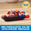 PAW Patrol: Search & Rescue, Zuma Rescue Hovercraft veículo aquático com 2 figuras, barco de brincar com ação de retrocesso, brinquedo infantil para meninos e meninas a partir dos 3 anos