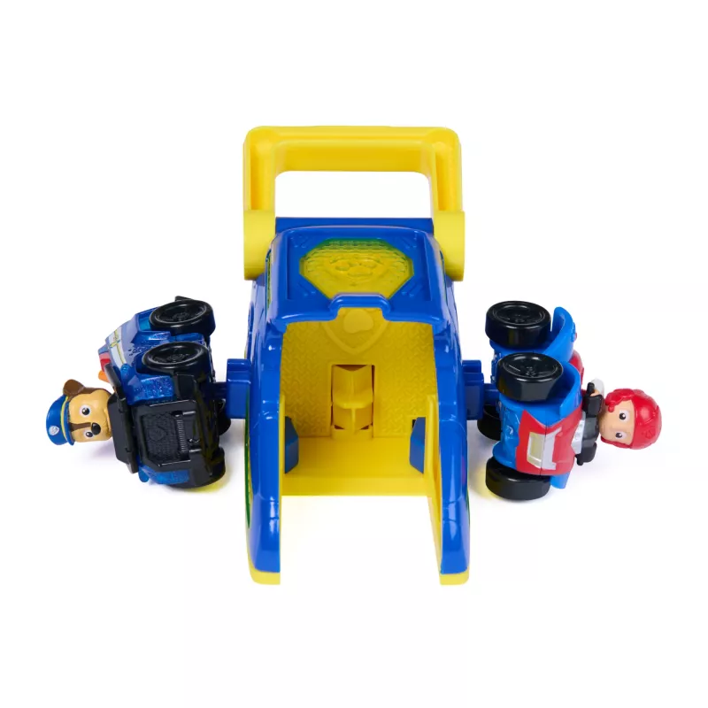 PAW Patrol Chase Pup Squad Lançadores com veículo Ryder pack de 2, brinquedo infantil para meninos e meninas a partir dos 3 anos