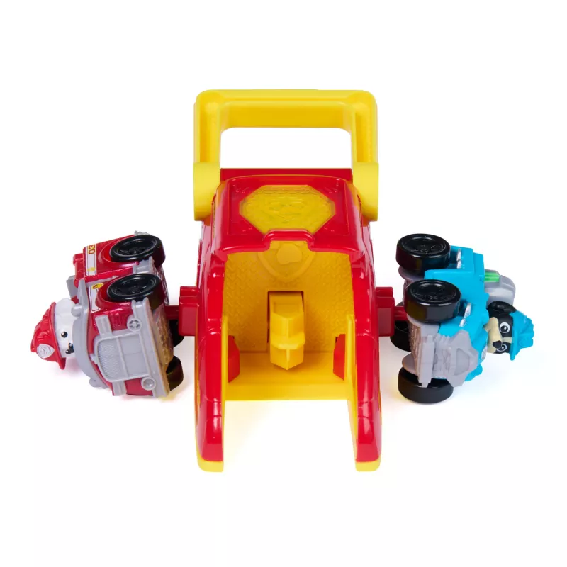 PAW Patrol Marshall Pup Squad Lançadores com veículo Rex pack de 2, brinquedo infantil para meninos e meninas a partir dos 3 anos