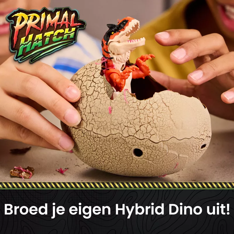 Primal Hatch Hybrid Hatchers brinquedo dinossauro e ovo, criatura mini-dino misteriosa, brinquedo infantil para meninos e meninas a partir dos 5 anos, modelos podem variar