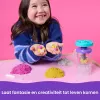 Kinetic Sand, conjunto de brincar Smoothie-Mixer, recheio de cesto de Páscoa, inclui 14 oz de areia de brincar moldável, ferramentas e molde de gelado no pau, brinquedo de comida de brincar