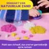 Kinetic Sand, conjunto de brincar Smoothie-Mixer, recheio de cesto de Páscoa, inclui 14 oz de areia de brincar moldável, ferramentas e molde de gelado no pau, brinquedo de comida de brincar