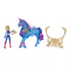 Unicorn Academy, Train & Glow Light-up River unicórnio com Isabel, ideia de presente de Páscoa, bonecas e brinquedo de unicórnio para meninas, inclui 3 acessórios de treino