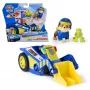 PAW Patrol: Search & Rescue, veículo Rubble Rescue Bulldozer com 2 figuras, carro de polícia de brincar com ação de retrocesso, brinquedo infantil para meninos e meninas a partir dos 3 anos
