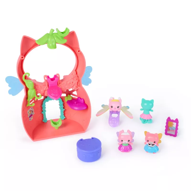 Gabbys Puppenhaus Feenlandia, Kitty Feen Schwing-flieg-riffes conjunto de brincar com 12 peças e anel Schwing-flieg-riff exclusivo, brinquedo infantil para meninas e meninos a partir dos 3 anos