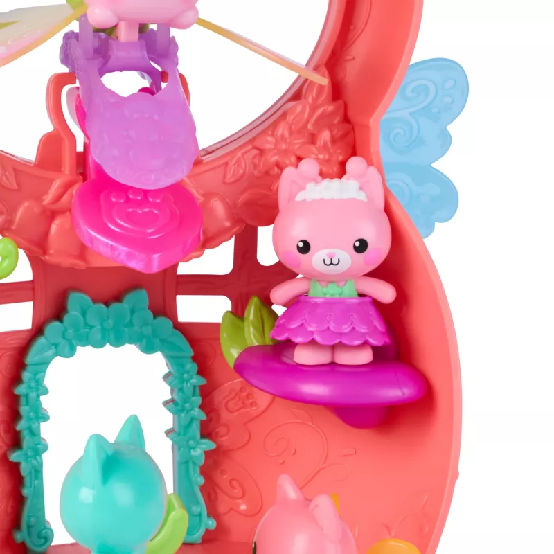 Gabbys Puppenhaus Feenlandia, Kitty Feen Schwing-flieg-riffes conjunto de brincar com 12 peças e anel Schwing-flieg-riff exclusivo, brinquedo infantil para meninas e meninos a partir dos 3 anos