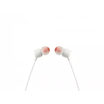 JBL Tune 110 WHITE, com fios, 20 - 20000 Hz, música, headset, branco