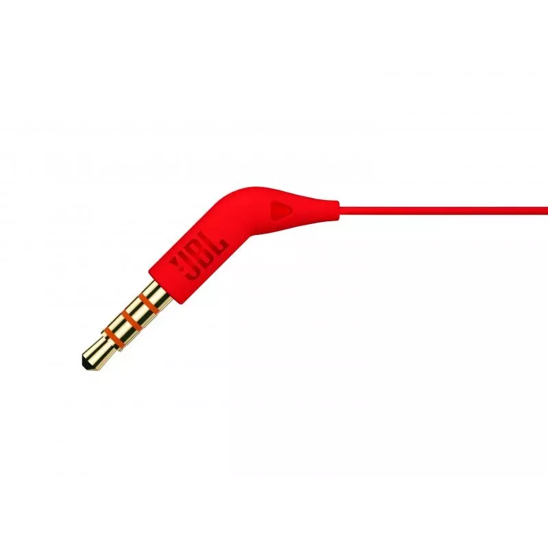 JBL T110 headset com fios in-ear chamadas/música vermelho