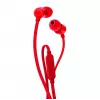 JBL T110 headset com fios in-ear chamadas/música vermelho