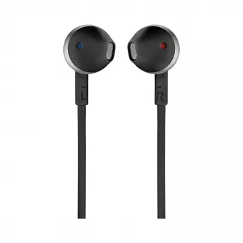 JBL Tune 205 preto, com fios, 20 - 20000 Hz, chamadas/música, 14,3 g, headset, preto