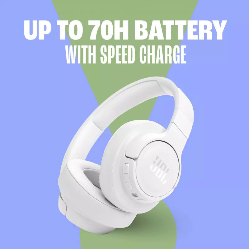 JBL Tune 770NC Headset sem fios e com fios arco de cabeça chamadas/música USB Type-C Bluetooth branco