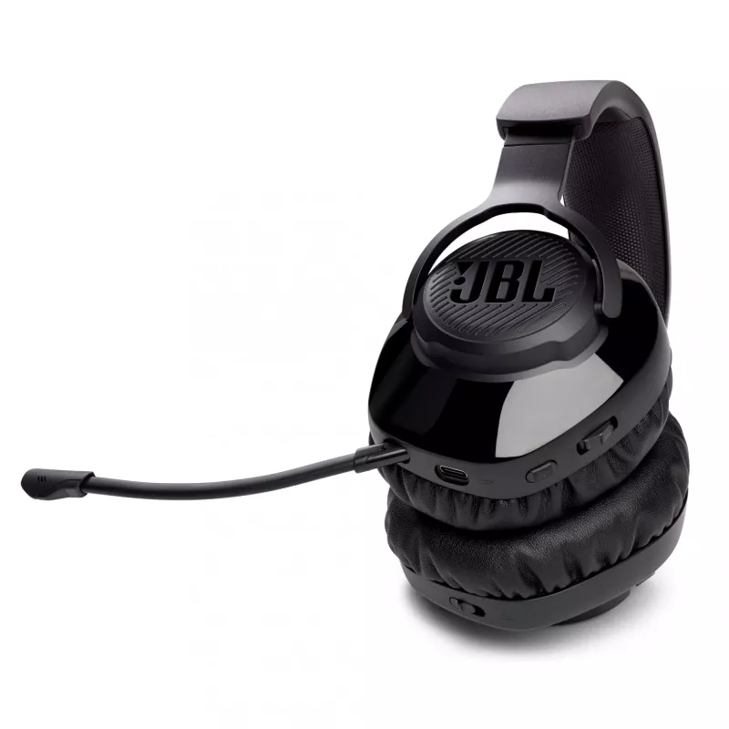 JBL Quantum 350 preto, sem fios, Gaming, 20 - 20000 Hz, 247 g, auscultadores, preto