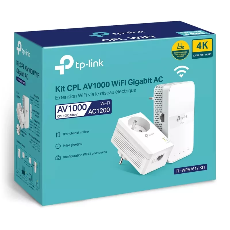 TP-Link TL-WPA7617 KIT 1200 Mbit/s Ethernet LAN Wi-Fi branco 2 unid.