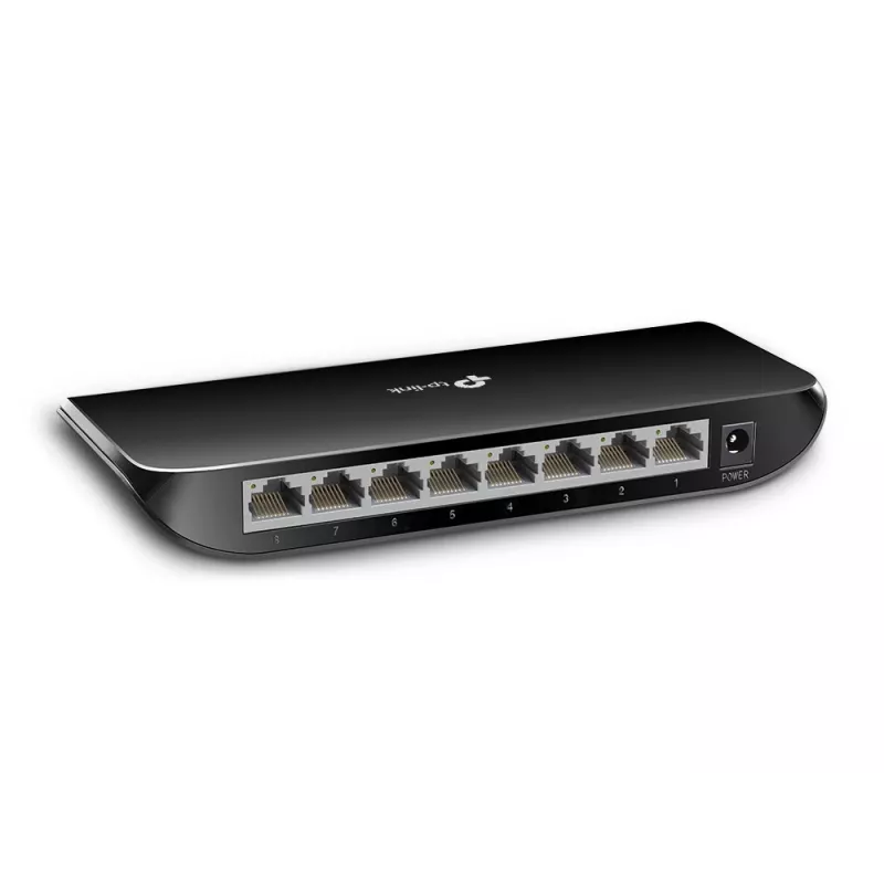 TP-Link switch de rede de secretária 8 portas Gigabit, Unmanaged, Gigabit Ethernet (10/100/1000), montagem na parede possível