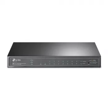 Switch TP-Link JetStream 8 portas Gigabit Smart PoE+ com 2 slots SFP