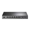 Switch TP-Link JetStream 8 portas Gigabit Smart PoE+ com 2 slots SFP