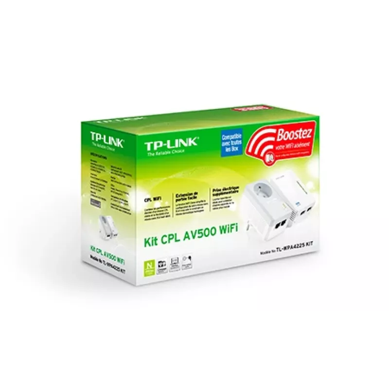 Adaptador PowerLine TP-Link TL-WPA4225 KIT 500 Mbit/s Ethernet LAN Wi-Fi branco 2 unid.
