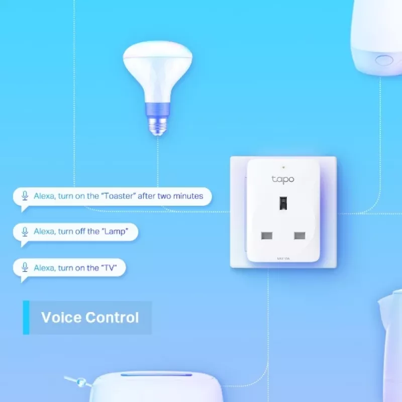 Tomada inteligente Wi-Fi TP-Link Tapo Mini P100
