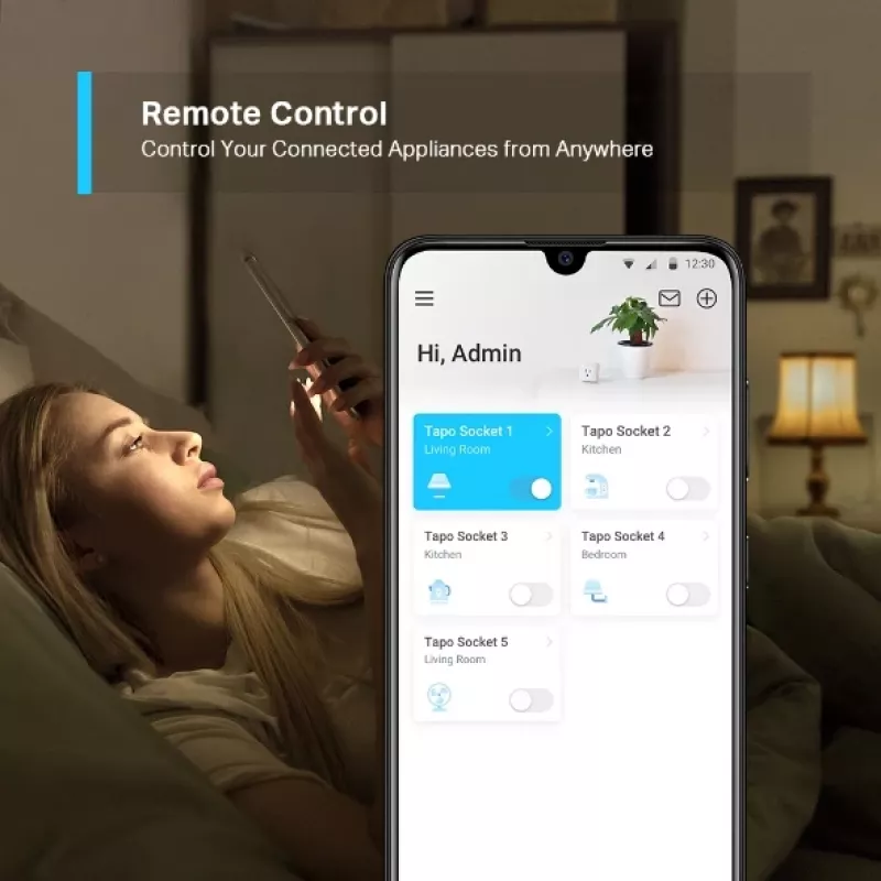 Tomada inteligente Wi-Fi TP-Link Tapo Mini P100