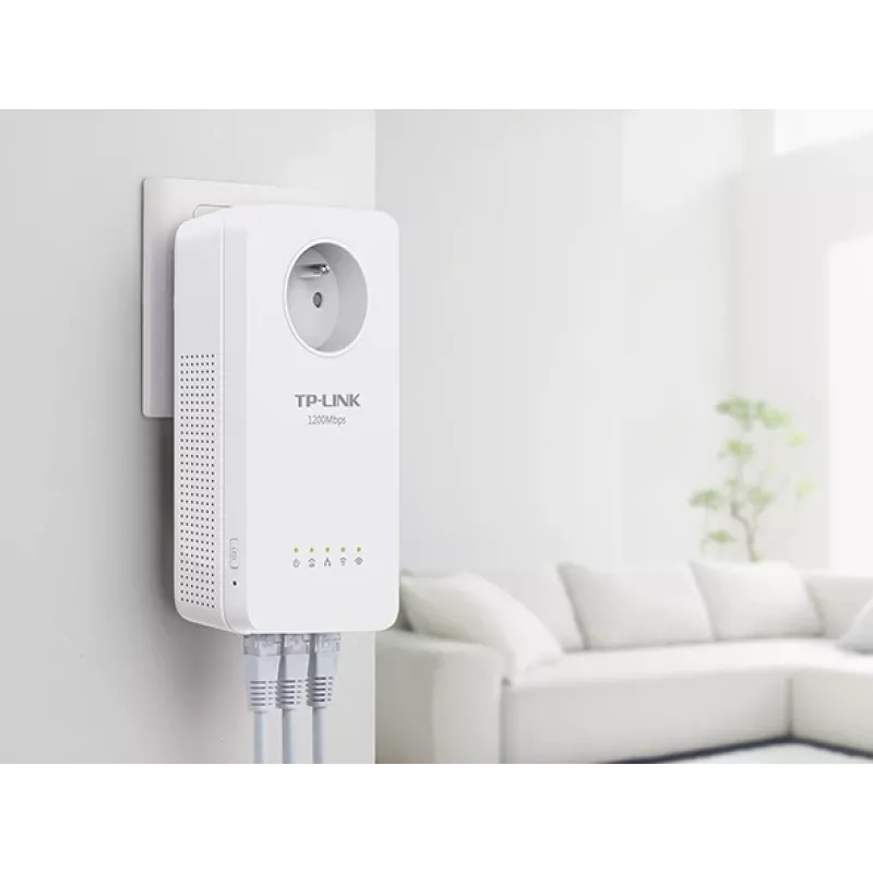 Adaptador PowerLine TP-Link TL-WPA8635P KIT 1200 Mbit/s Ethernet LAN Wi-Fi branco 2 unid.