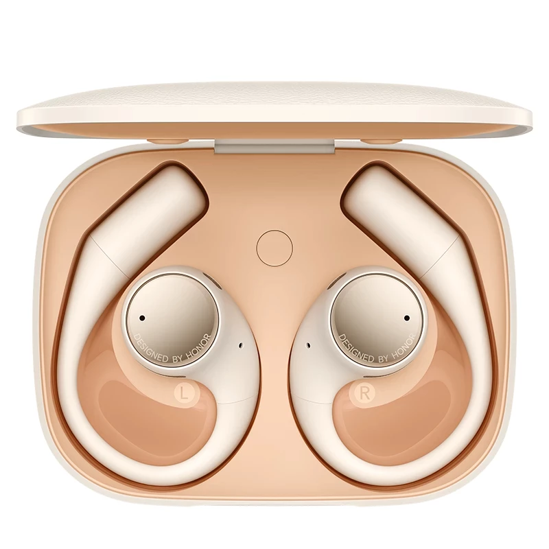 Headset Honor Earbuds Open sem fios in-ear chamadas/música USB Type-C Bluetooth dourado