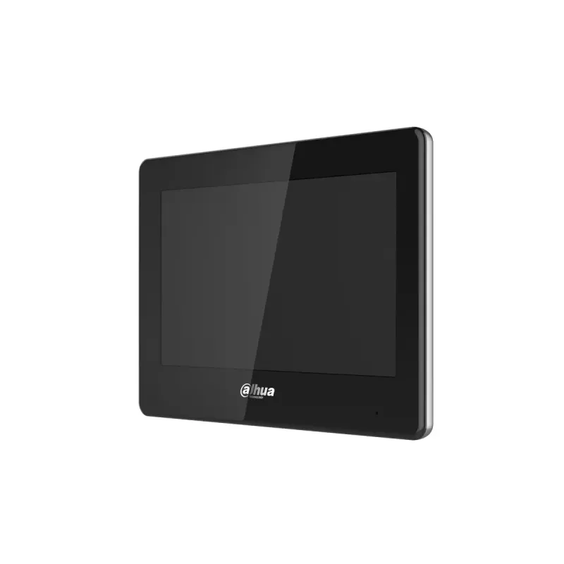 Ecrã Dahua VTH5422HB — ecrã monitor interior, 12V DC, 6 W típico, Ethernet 10/100 Mbit/s, preto