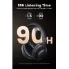 Ugreen HiTune Max5 Headset Com fios e sem fios Arco de cabeça Chamadas/Música Bluetooth Preto