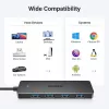 Ugreen USB 3.0 4-PORT HUB USB-A para 4xUSB Docking USB 3.2 Gen 1 (3.1 Gen 1) Type-A