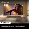Barra de som Hisense AX5140Q 5.1.4 Dolby Atmos, 600 W RMS, subwoofer sem fios 280 W, preto
