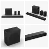 Barra de som Hisense AX5140Q 5.1.4 Dolby Atmos, 600 W RMS, subwoofer sem fios 280 W, preto