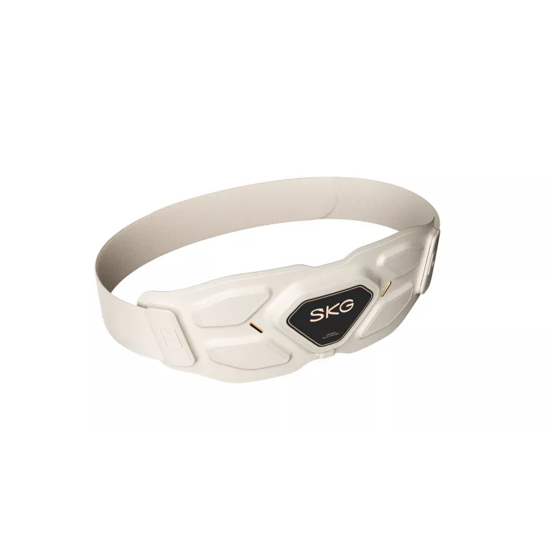 Massajador de cintura SKG W9-Pro — alimentado por bateria 10 W, massagem por vibração e combinada, bateria integrada, branco