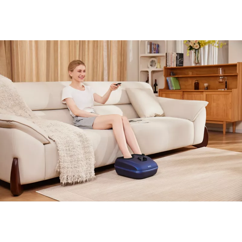 SKG YS100 – Cinzento, massagem por amassamento, pé, Cinzento, Plástico, Botões, 12 cabeças