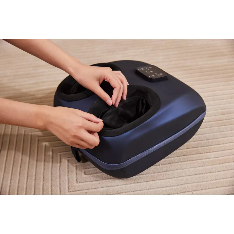 SKG YS100 – Cinzento, massagem por amassamento, pé, Cinzento, Plástico, Botões, 12 cabeças