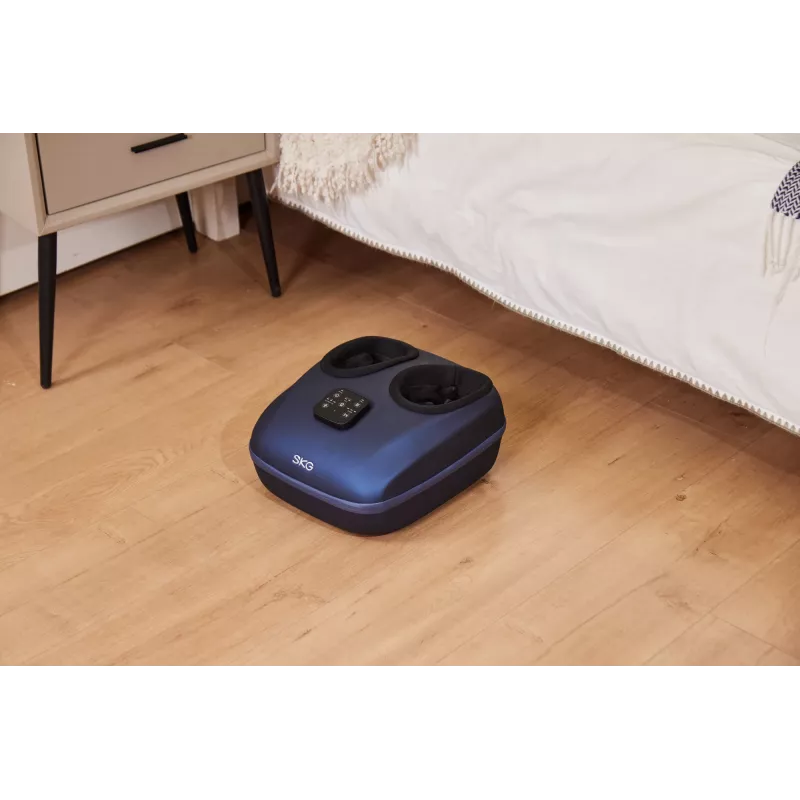 SKG YS100 – Cinzento, massagem por amassamento, pé, Cinzento, Plástico, Botões, 12 cabeças