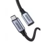 Cabo de extensão USB-C 3.1 Ugreen Cabo USB USB 3.2 Gen 2 (3.1 Gen 2) 1 m USB C Preto, Cinzento