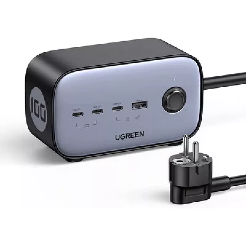 Ugreen DigiNest Pro 1 tomada AC Type-C 1,8 m 4 3680 W preto