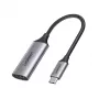 Adaptador de cabo de vídeo Ugreen 70444 HDMI Type-A (standard) USB Type-C alumínio, preto