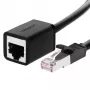 Cabo de rede UGREEN Cat6 2 m — RJ-45 para RJ-45, preto