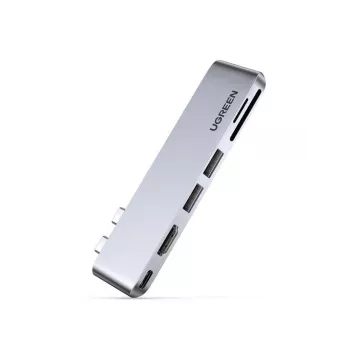 Docking station para portátil UGREEN 80856 2 x USB 3.2 Gen 2 Type-C saída de vídeo 4K