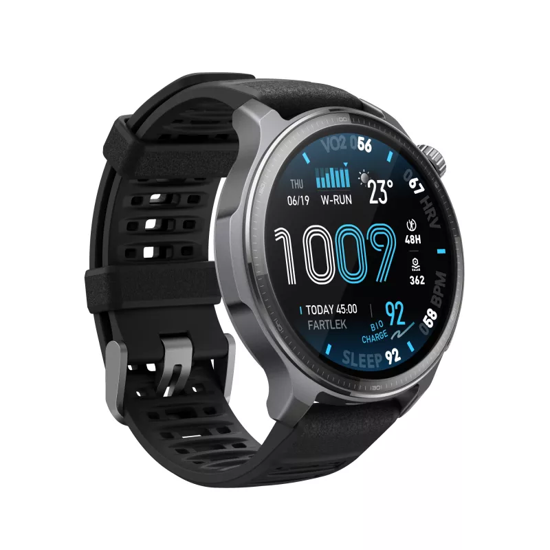 Amazfit Balance 2 XT 3,81 cm (1,5 polegadas) AMOLED digital 480 x 480 pixels ecrã tátil preto Wi-Fi GPS (satélite)