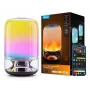 Candeeiro de mesa Govee H6020 Table Lamp 2 Pro Sound by JBL — RGBIC + branco quente, 600 lm, Wi-Fi e Bluetooth, 5200 mAh
