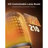 Candeeiro de mesa Govee H6020 Table Lamp 2 Pro Sound by JBL — RGBIC + branco quente, 600 lm, Wi-Fi e Bluetooth, 5200 mAh