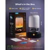 Candeeiro de mesa Govee H6020 Table Lamp 2 Pro Sound by JBL — RGBIC + branco quente, 600 lm, Wi-Fi e Bluetooth, 5200 mAh