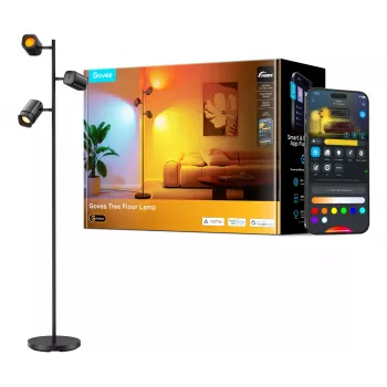 Candeeiro de pé Govee Tree Floor Lamp inteligente Wi-Fi/Bluetooth 72 W