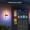 Aplique de parede exterior Govee H7078CD1 inteligente com mudança de cor RGB, controlo Wi-Fi/app