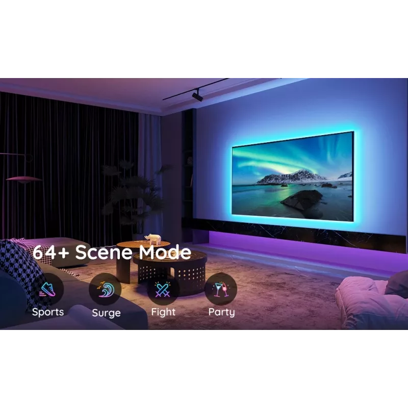 Fita LED de retroiluminação RGB Govee H6178 para televisores de 46–60 polegadas, modelo H61780A1