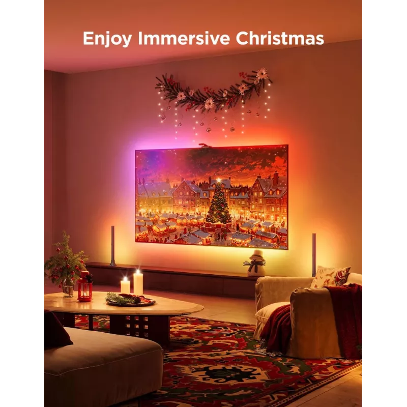 Fita LED inteligente Govee H66A1 Wi-Fi/Bluetooth 5 m preto