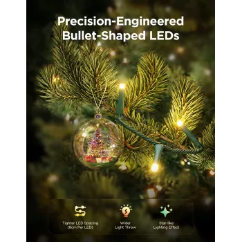 Fita de luzes de Natal LED Govee 20 m, iluminação decorativa para interior e exterior