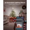 Fita de luzes de Natal LED Govee 20 m, iluminação decorativa para interior e exterior